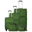 Travelite Cubis - 4-Rollen-Trolley Set 5tlg. (green)