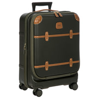 Brics Bellagio - 4-Rollen-Kabinentrolley mit Vortasche 55 cm erw. recycelt (olive) - Ansicht 2
