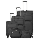 Travelite Cubis - 4-Rollen-Trolley Set 5tlg. (anthracite)
