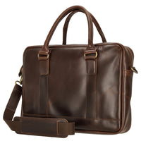 Buckle & Seam Everett - Aktentasche 16" 38 cm (brown) - Ansicht 2