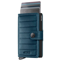 Secrid Miniwallet Emboss Lines - Kreditkartenetui 6cc 10.2 cm RFID (teal+) - Ansicht 2