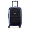 Delsey Paris Shadow 5.0 - 4-Rollen-Kabinentrolley mit Vordertasche S 55 cm erw. USB (marineblau)