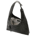 FREDsBRUDER Ever Faded Hobo - Schultertasche 38 cm (faded black) - Ansicht 6