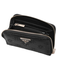 Guess Cresidia II SLG Med Zip Around - Geldbörse (black logo) - Markenkoffer