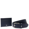 Lacoste Accessoire Geschenkset - Kreditkartenetui 6cc und Gürtel Leder (light adriatic blue, 100 cm)