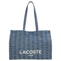 monogram jacquard denim