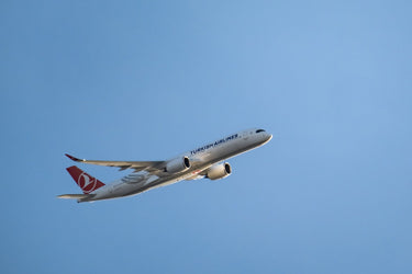 Turkish Airlines Airbus A350 im Flug - Turkish Airlines Handgepäck Maße und Gewicht 2026