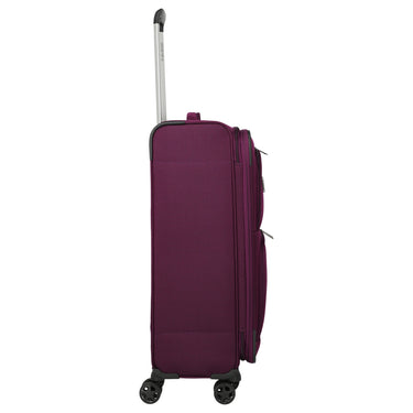 Travelite Cubis - 4-Rollen-Trolley 72 cm erw. (berry) - Ansicht 6