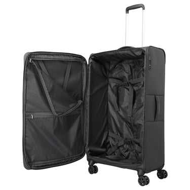 Travelite Cubis - 4-Rollen-Trolley 83 cm erw. (anthracite) - Ansicht 5