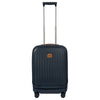 Brics Taormina - 4-Rollen-Kabinentrolley mit Vortasche 55 cm erw. USB (blau)