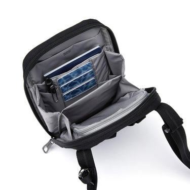 pacsafe RFIDsafe Tech Crossbody - Umhängetasche 22 cm (jet black) - Ansicht 7