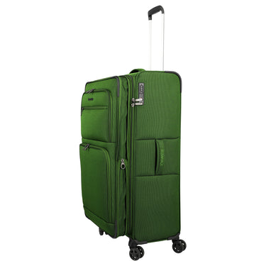 Travelite Cubis - 4-Rollen-Trolley 83 cm erw. (green) - Ansicht 9