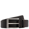 BOSS Barnabie - Leather Belt with Pin Buckle 3.5 cm (dark brown, 115 cm)