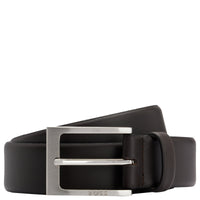 BOSS Barnabie - Ledergürtel mit Dornschließe 3.5 cm (dark brown, 115 cm)