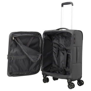 Travelite Cubis - 4-Rollen-Kabinentrolley 55 cm erw. (anthracite) - Ansicht 5