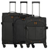 Travelite Briize - 4-Rollen Trolley Set 3tlg. S/M erw./L erw. (schwarz)