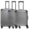 Travelite Millennium - 4-Rollen-Trolley Set 3tlg. erw. (silver)
