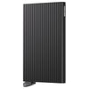 Secrid Cardprotector Fluted - Kreditkartenetui 6cc 10.2 cm RFID (black+)