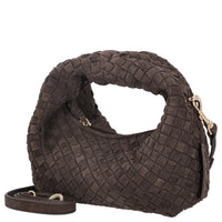 Les Visionnaires Greta Micro Weave Cozy - Umhängetasche 20 cm (dark brown) - Ansicht 2
