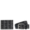 Lacoste The Blend Geschenkset - Kreditkartenetui und Gürtel (palm green, 95 cm)