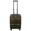 Brics Bellagio - 4-Rollen-Kabinentrolley mit Vortasche 55 cm erw. recycelt (olive)
