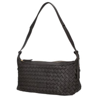 Les Visionnaires Marie Baguette Weave Silky - Schultertasche 38.5 cm (cafe) - Ansicht 2