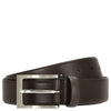 BOSS Barnabie - Leather Belt with Pin Buckle 3.5 cm (dark brown, 90)