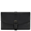 Windrose Nappa - Schmucktasche XL 23 cm (schwarz)