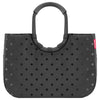 reisenthel shopping loopshopper L - Einkaufstasche mit Bügel 46 cm (frame glossy dots black)