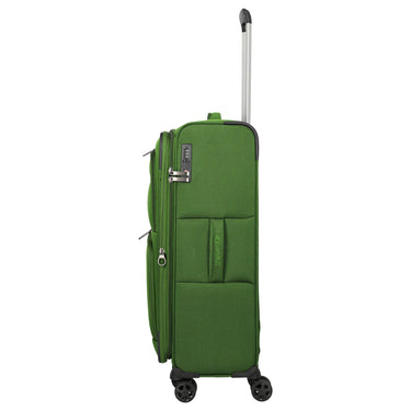 Travelite Cubis - 4-Rollen-Trolley 72 cm erw. (green) - Ansicht 7