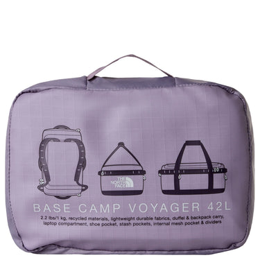 The North Face Base Camp Voyager Duffel 42 - Reisetasche/Rucksack 58 cm (transcendent grey/endle) - Ansicht 6