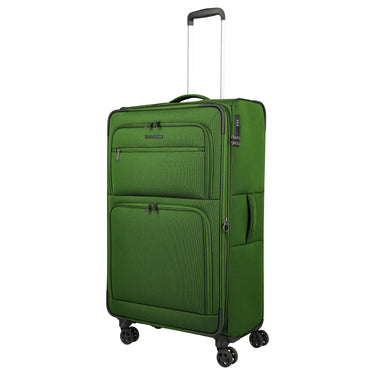 Travelite Cubis - 4-Rollen-Trolley 83 cm erw. (green) - Ansicht 8