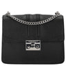 Seidenfelt Roros - Schultertasche 21 cm (black/silver)