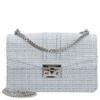 Seidenfelt Roros East-West Tweed - Umhängetasche 23 cm (sea blue tweed)