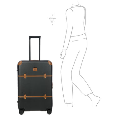 Brics Bellagio - 4-Rollen-Trolley 70.5 cm erw. recycelt (black/tan) - Ansicht 10