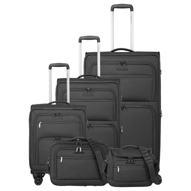 Travelite Cubis - 4-Rollen-Trolley Set 5tlg. (anthracite) - Ansicht 2