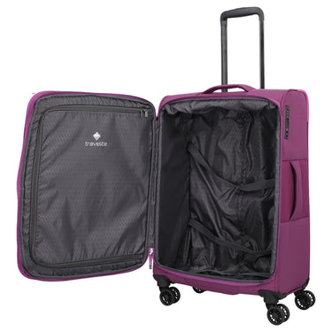 Travelite Corsiica - 4-Rollen-Trolley M 67 cm erw. (pink) - Ansicht 9