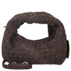 Les Visionnaires Greta Micro Weave Cozy - Shoulder Bag 20 cm (dark brown)