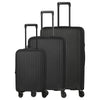 Travelite Skymate - 4-Rollen-Trolley Set 3tlg. erw. (black)