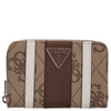 Guess Laurel ll SLG Medium Zip - Wallet 4cc 14 cm (latte logo/brown)