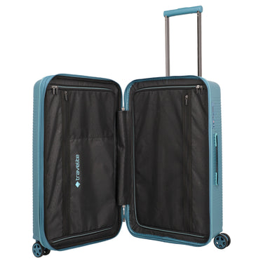 Travelite Roomer Trunk - 4-Rollen-Trolley M 66 cm erw. (aqua) - Ansicht 8