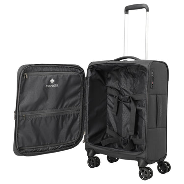 Travelite Cubis - 4-Rollen-Kabinentrolley 55 cm erw. (anthracite) - Ansicht 4