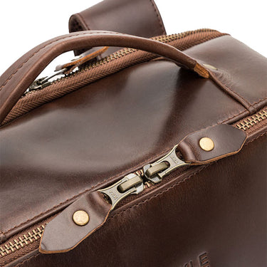 Buckle & Seam Leon - Rucksack 15" 41 cm (brown/blu) - Ansicht 5