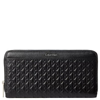 Calvin Klein Emblem Embossed - Geldbörse 4cc 19 cm (black)