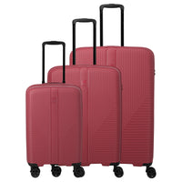 Travelite Air Stripe - 4-Rollen-Trolley Set 3tlg. erw. L/M/S (Slim) (red) - Ansicht 2