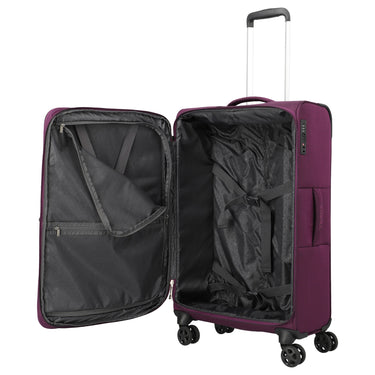 Travelite Cubis - 4-Rollen-Trolley 72 cm erw. (berry) - Ansicht 5