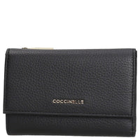 Coccinelle Metallic Soft - Geldbörse 12cc 14 cm (black)
