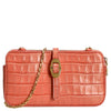 Coccinelle Mini Bag Croco Soft - Shoulder Bag 20 cm (geranium)