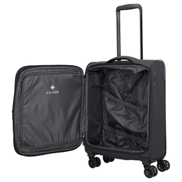 Travelite Corsiica - 4-Rollen-Kabinentrolley S 55 cm erw. (black) - Ansicht 6