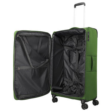 Travelite Cubis - 4-Rollen-Trolley 83 cm erw. (green) - Ansicht 5